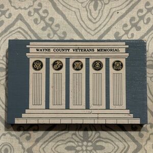 Cat’s Meow Wayne County Veteran’s Memorial, Wooster, Ohio. 1991 Wood.